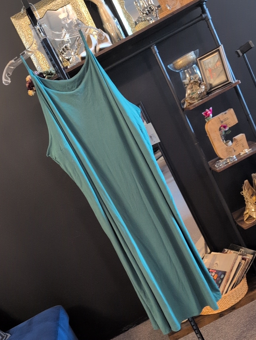 a new day Teal Scoop Neck Maxi Dress
